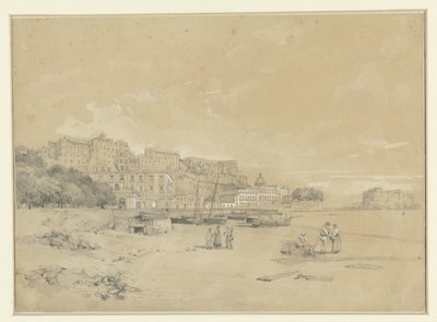 Gezicht op Chiatanone Vista do Castelo de Chiatanone v. Egg de Antoine Eugène Ernest Buttura