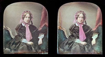 Retrato, de, um, mulher, (daguerreotype) de Antoine Francois Jean Claudet