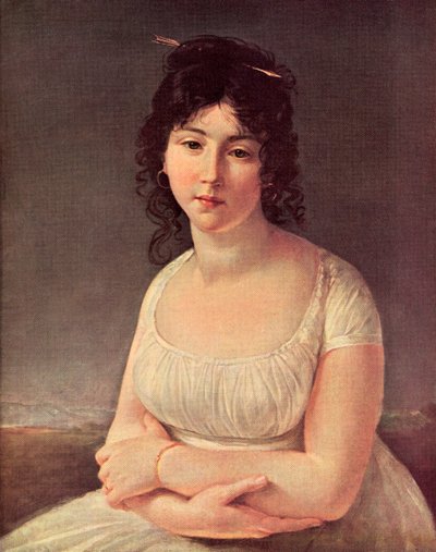 Madame Poussielgue com 23 anos em 1797 (gravura) de Antoine Jean (after) Gros