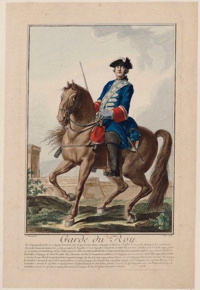 Rei da Guarda-Costas do Rei, 1756. de Antoine Jean De Fehrt