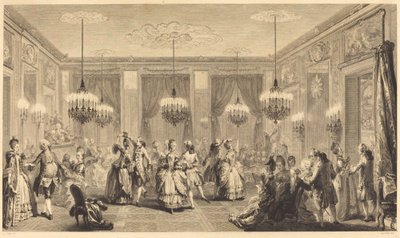 A bola vestida de Antoine Jean Duclos after Augustin de Saint Aubin