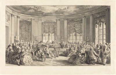 Le concerto de Antoine Jean Duclos after Augustin de Saint Aubin