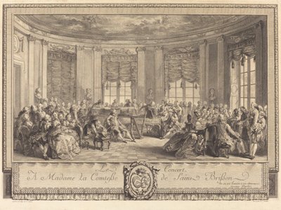 Le concerto de Antoine Jean Duclos after Augustin de Saint Aubin