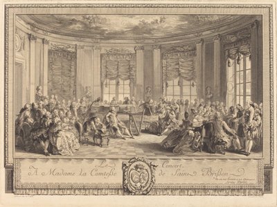 O concerto de Antoine Jean Duclos after Augustin de Saint Aubin