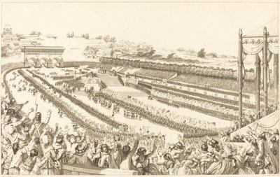 Federation Generale de Français no Champ de Mars em 14 de julho de 1790 de Antoine Jean Duclos after Charles Monnet