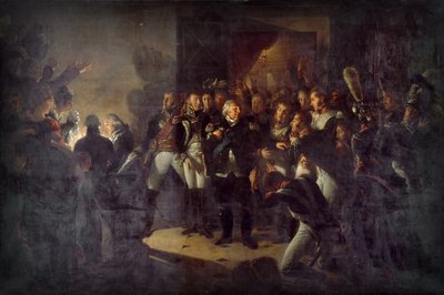 Luís XVIII deixou as Tulherias na noite de 20 de março de 1815 de Antoine Jean Gros