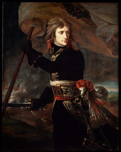 Napoleão Bonaparte na ponte em Arcole, 1797. de Antoine Jean Gros