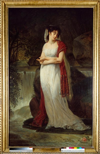 Retrato póstumo de Christine Boyer (1776-1800) Primeira Mulher de Lucien Bonaparte Pintura de Antoine Jean Gros (1771-1835) Sol do século XIX. 2,14x1,34 m. de Antoine Jean Gros
