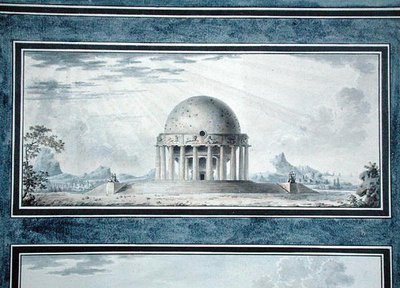Projeto para uma casa para um cosmopolito, 1783 de Antoine Laurent Thomas Vaudoyer