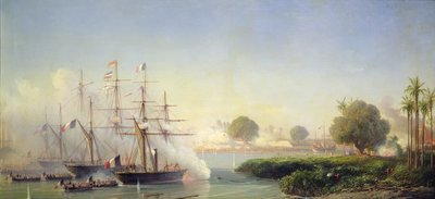 Assalto à Cidadela de Saigão pelo Vice-Almirante Rigault de Genouilly, 17 de Fevereiro de Antoine Leon Morel Fatio