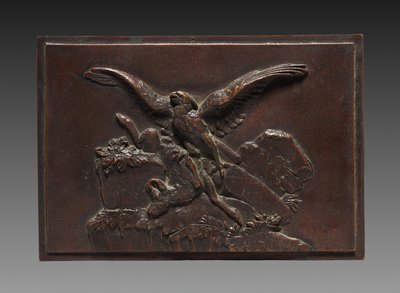Águia com camurça, c. 1830 - 1875. de Antoine Louis Barye