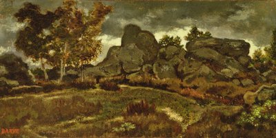 Floresta, em, fontainebleau de Antoine Louis Barye