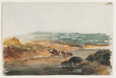 Paisagem reto. de Antoine Louis Barye