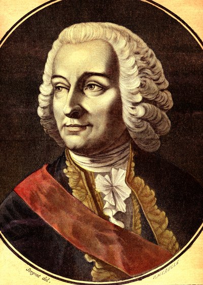 Joseph François, marquês de DUPLEIX (gravura) de Antoine Louis Francois (after) Sergent Marceau