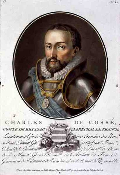 Retrato de Charles de Cosse, Conde de Brissac, Fieldmarshal da França (1506-63) de Antoine Louis Francois Sergent Marceau