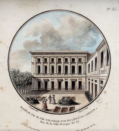 Maison de M. de Colange, vista do jardim (rue Ville-l