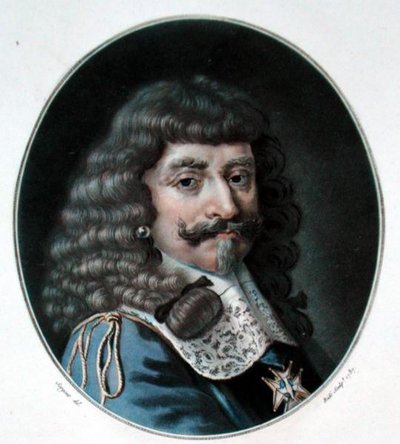Henrique de Lorena, 1º Conde de Harcourt (1601-1666), gravado por Ride, 1787 de Antoine Louis Francois after Sergent Marceau
