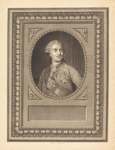 Luís XVI, rei da França de Antoine Louis Romanet after Joseph Siffred Duplessis