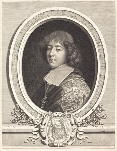 Cardeal de Bouillon de Antoine Masson after Nicolas Mignard