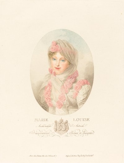 Marie-Louise, Imperatriz dos Franceses de Antoine Maxime Monsaldy after Jean Baptiste Isabey
