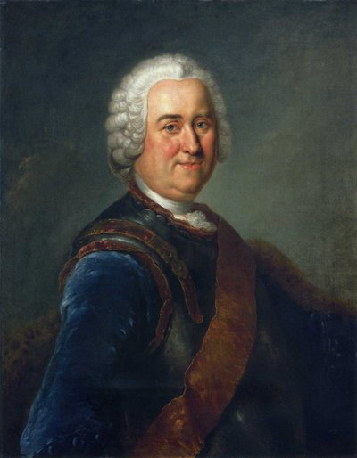 Retrato do Marechal de Campo James Keith de Antoine Pesne