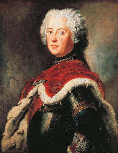 Retrato de Frederico II de Brandenburgo, conhecido como o Grande (Berlim de Antoine Pesne
