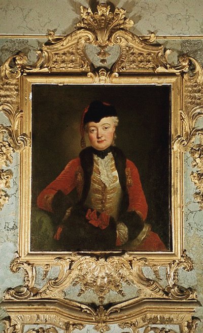 Retrato de Wilhelmine Dorothee von der Marwitz 1718-1787, c.1739 de Antoine Pesne