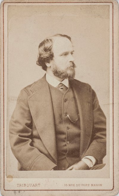 Retrato do dançarino, coreógrafo e mestre de balé Paul Taglioni 1808-1884, ca 1860. de Antoine Rene Trinquart