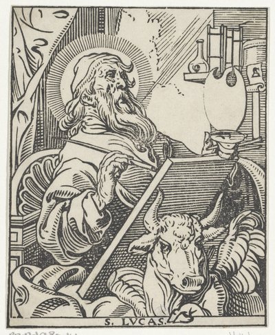 Luke, o evangelista
Os quatro evangelistas (título da série) de Antoine Sallaert