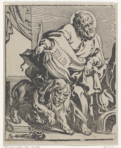 Marcar o evangelista
Os quatro evangelistas (título da série) de Antoine Sallaert