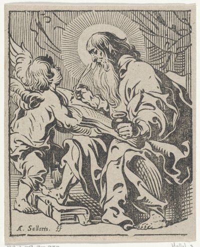 Mateus, o evangelista
Os quatro evangelistas (título da série) de Antoine Sallaert