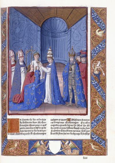 Coroação de Luís, o Piedoso de Antoine Verard