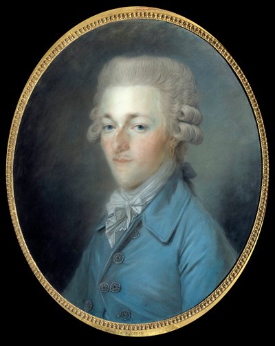 Retrato de Louis Antoine Henri de Bourbon, Duque de Enghien (1772-1804) Pintura de Antoine Vestier (1740-1824) 1804 de Antoine Vestier