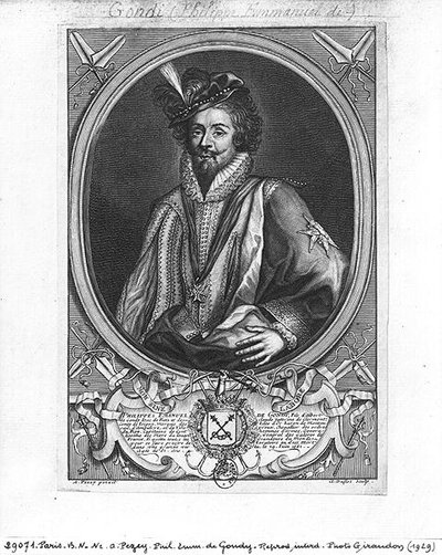 Philippe-Emmanuel de Gondi (1581-1662) Marquês de Belle-Isle, gravado por Claude Duflos (1665-1727) de Antoine after Pezey