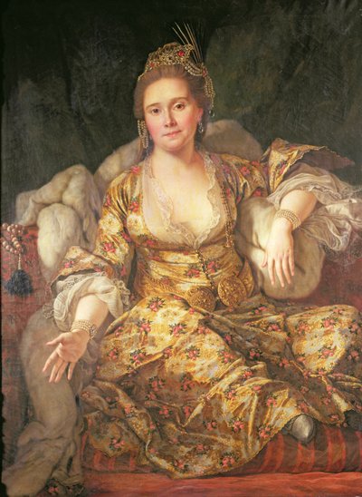 Annette, Comtesse de Vergennes em Traje Oriental de Antoine de Favray