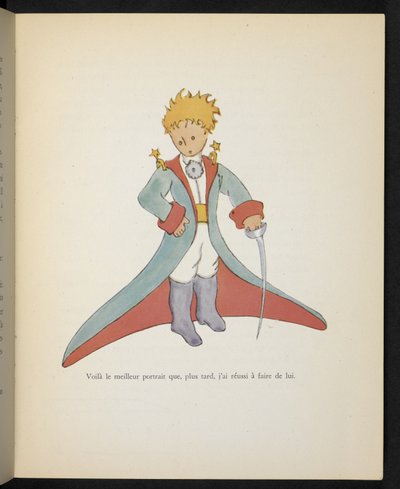 Eis o melhor retrato que mais tarde consegui fazer dele, ilustração de "Le Petit Prince", de Antoine de Saint-Exupéry de Antoine de Saint Exupery