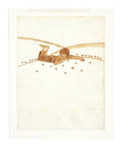 Ilustração para a novela O Pequeno Príncipe Le Petit Prince, 1942. de Antoine de Saint Exupéry