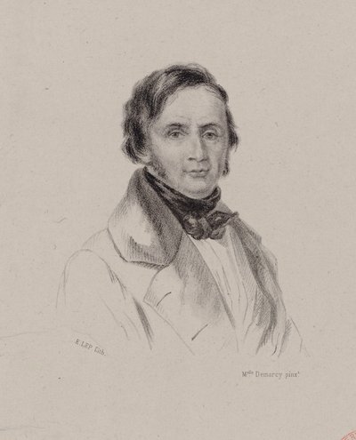 Retrato do pianista e compositor Joseph Bernard Woets 1783-1878, c. 1830. de Antoinette Louise Demarcy