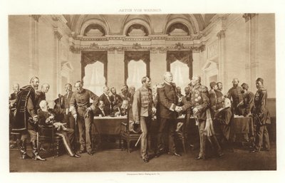 O Congresso de Berlim de 1878 (fotogravura) de Anton Alexander von Werner
