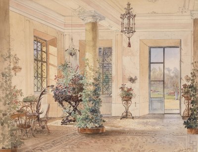 Sala Terrena em um castelo de Anton Altmann