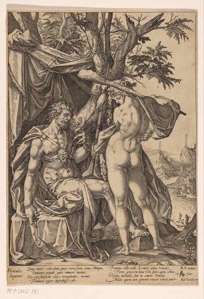 Hércules em Omphale de Anton Eisenhoit