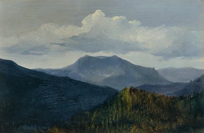 O Schneeberg perto de Gutenstein de Anton Hlavacek