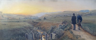Caminhar ao longo do Krottenbach de Anton Hlavacek