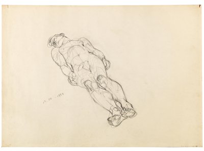 Anton Kolig Nu masculino reclinado 1933 de Anton Kolig