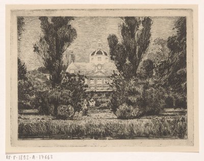 Traseiro do Palácio Huis ten Bosch em Haia de Anton L. Koster
