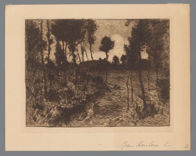 Estrada florestal à noite de Anton L. Koster