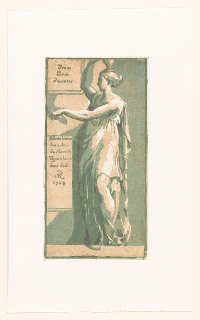 mulher de pé de Anton Maria I Zanetti