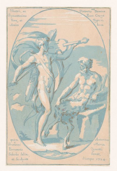 Partida entre Apollo e Marsyas de Anton Maria I Zanetti