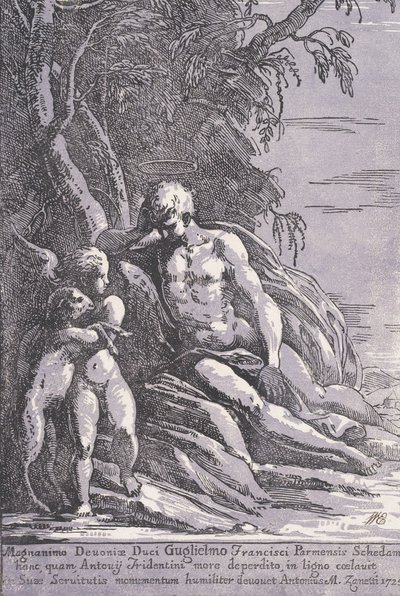 São João no Deserto, 1725. de Anton Maria Zanetti