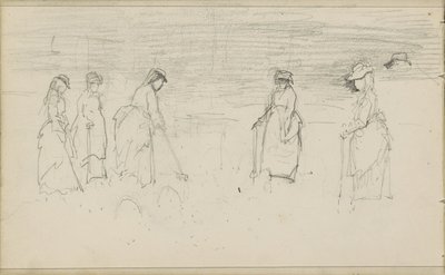 Mulheres a jogar croquet de Anton Mauve